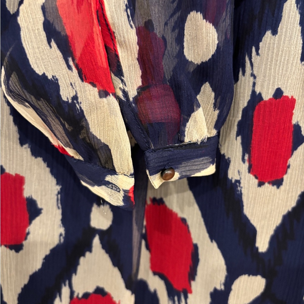 Diane Von Furstenberg Candela Blouse. Size 10 - Picture 6 of 6